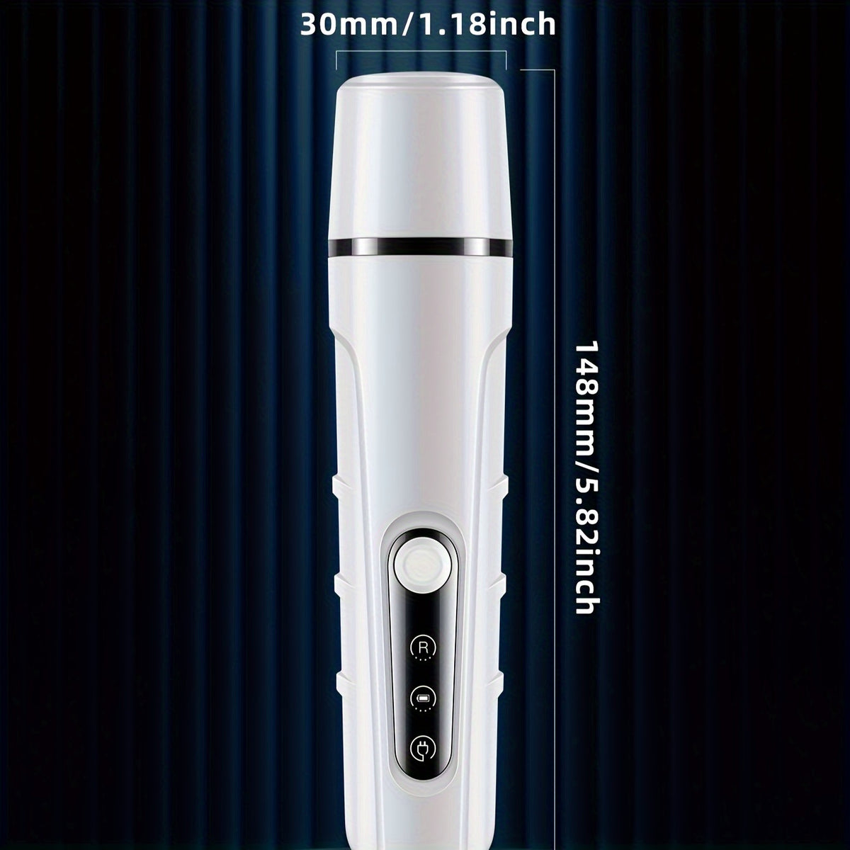 Rechargeable Dog Nail Grinder HZ6 with LED Light, White Electric Pet Nail Trimmer for Dogs and Cats, At-Home Claw Filing and Paw Grooming
