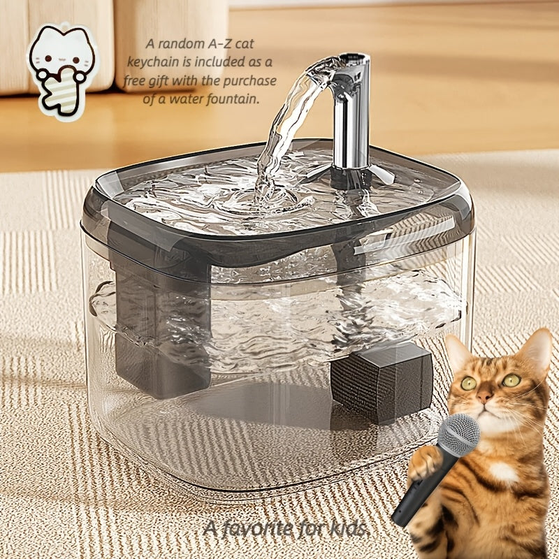 Cat Water Fountain JY-03 USB Drinking Station, Quiet Automatic Circulating Pet Water Dispenser for Daily Cat Care, No Batteries Required
