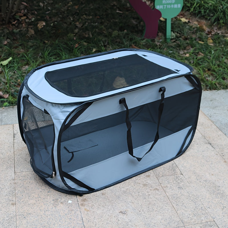 Rectangular Folding Dog Kennel for Puppies, Pet Tent for Supervised Rest with Foldable Design, Olive Green, Grey, Navy or Black Options, 1 Piece