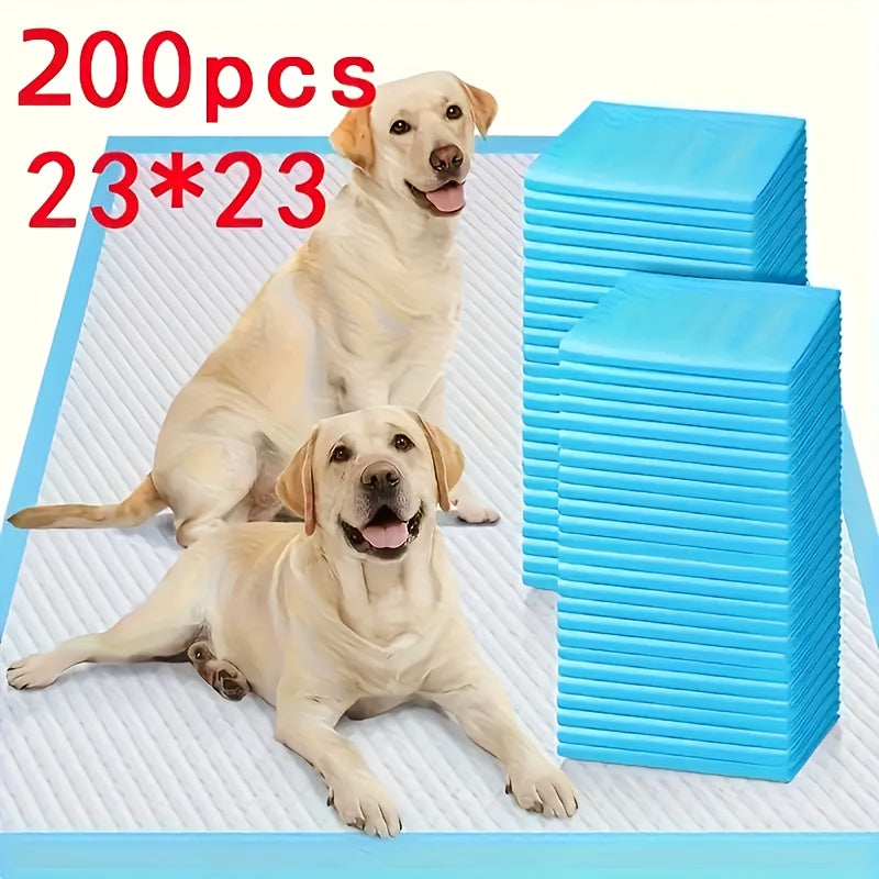 Dog Pee Pads Bulk Packs, 23.6 x 23.6 Inch Disposable Absorbent Puppy Training Pads with Odor Control and Leak Protection, 200 or 400 Count