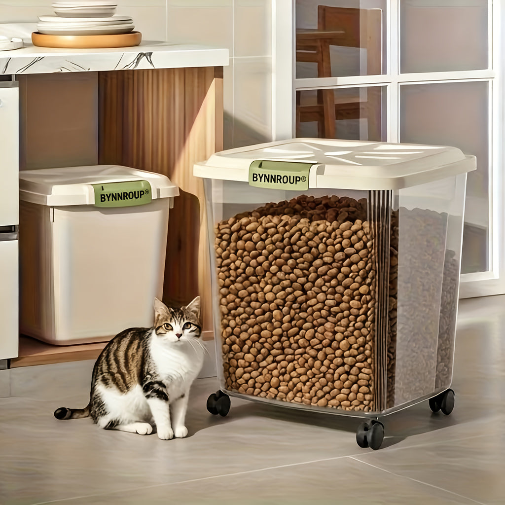 Airtight Dog Food Storage Bin with Locking Lid and Scoop, Multi-Size Dry Cat and Dog Food Container for Kitchen Pantry Organization