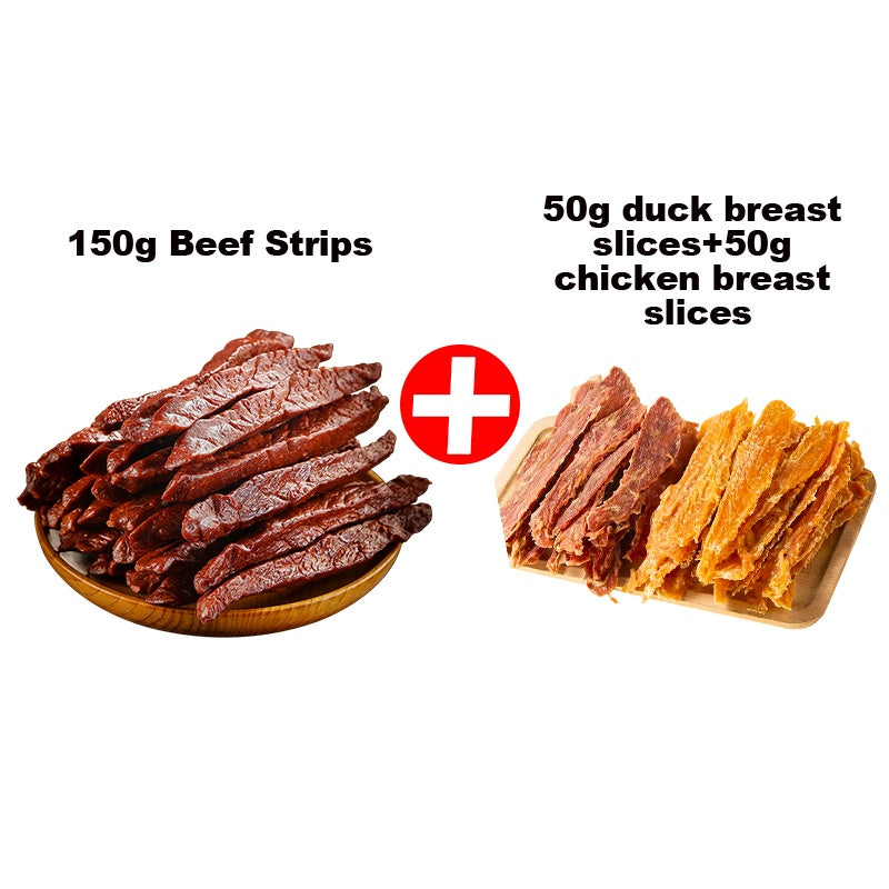 Mixed Meat Dog Treat Packs with Sausage, Meat Cubes, Slices and Chicken & Duck Combo Options for Supervised Training Rewards and Christmas Gifts