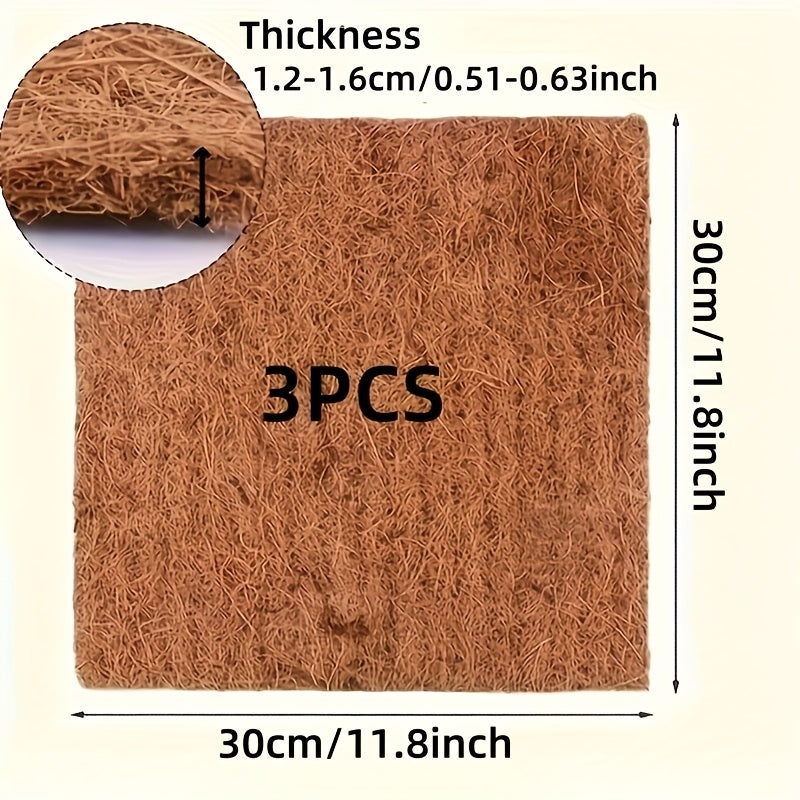 Chicken Nesting Pads Made from Coconut Palm Fiber, Nest Box Liner Mats for Backyard Chicken Coops and Bird Nesting Areas in Multiple Pack Options