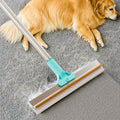 Carpet Rake for Pet Hair Removal with 51-Inch Handle, Dog Hair Remover Tool for Rugs, Stairs and Upholstery, Everyday Home Cleaning