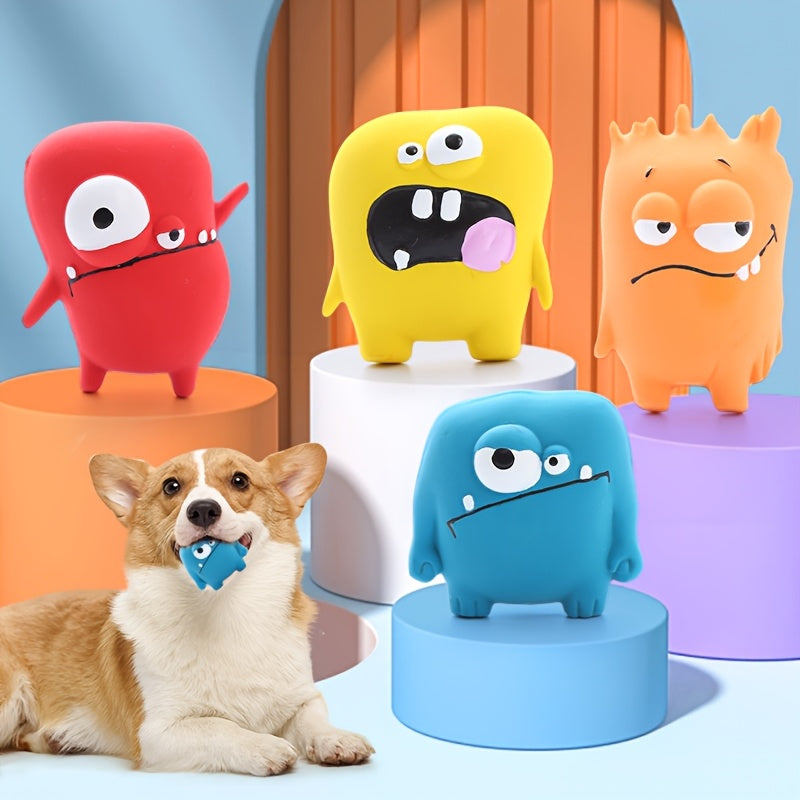 Squeaky Plush Dog Toy Assortment, 10-Piece or 4-Piece Random Animal Set for Supervised Gentle Chewing, Interactive Games and Puppy Playtime