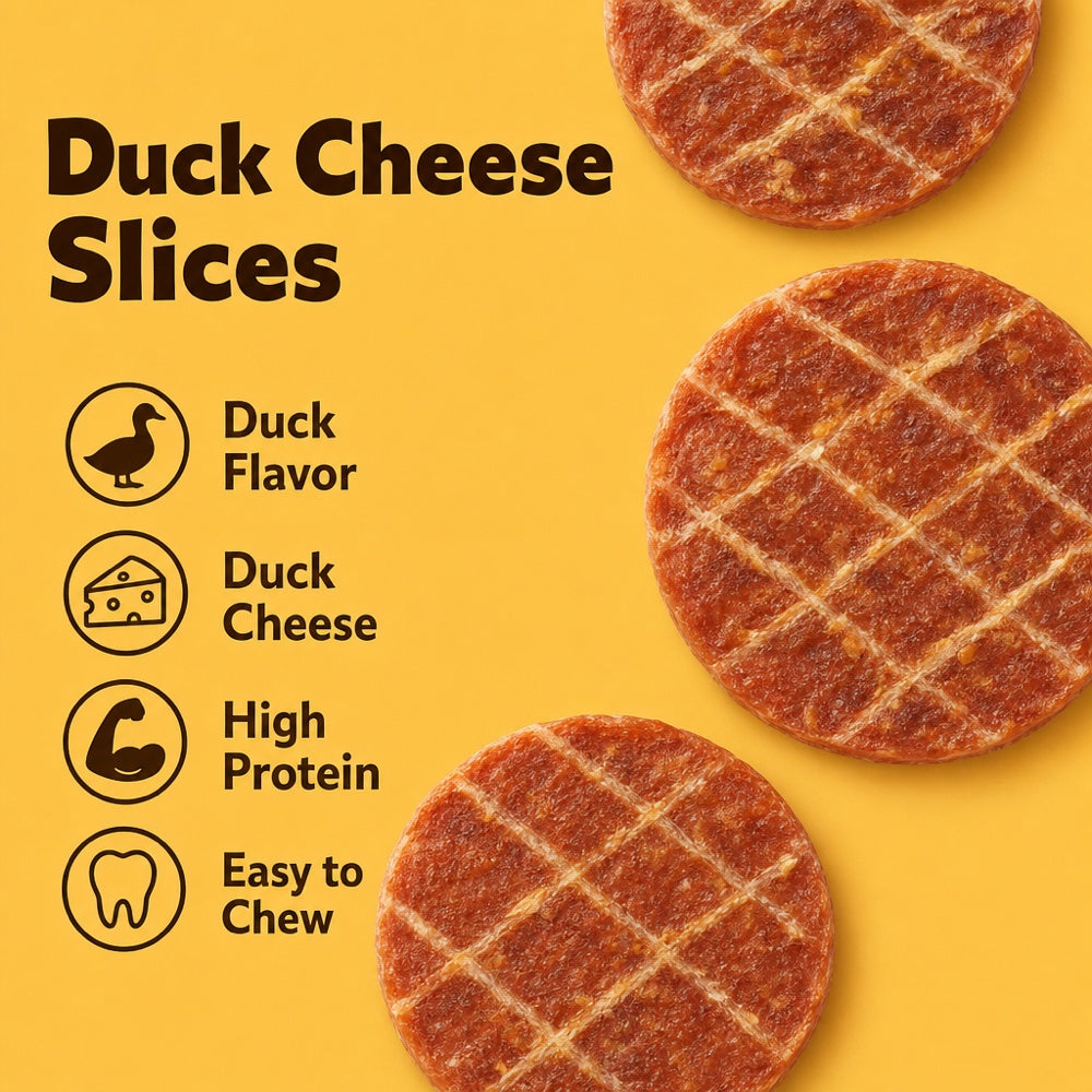 Duck Slice Dog Treats, 100g or 200g Packs for Supervised Training Rewards, Everyday Snack Time and Thoughtful Dog Lover Gift Baskets