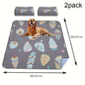 Washable Whelping Pads for Dogs, Gray Reusable Leak-Proof Puppy Pee Mats with Non-Slip Design for Playpens, Crates and Potty Training