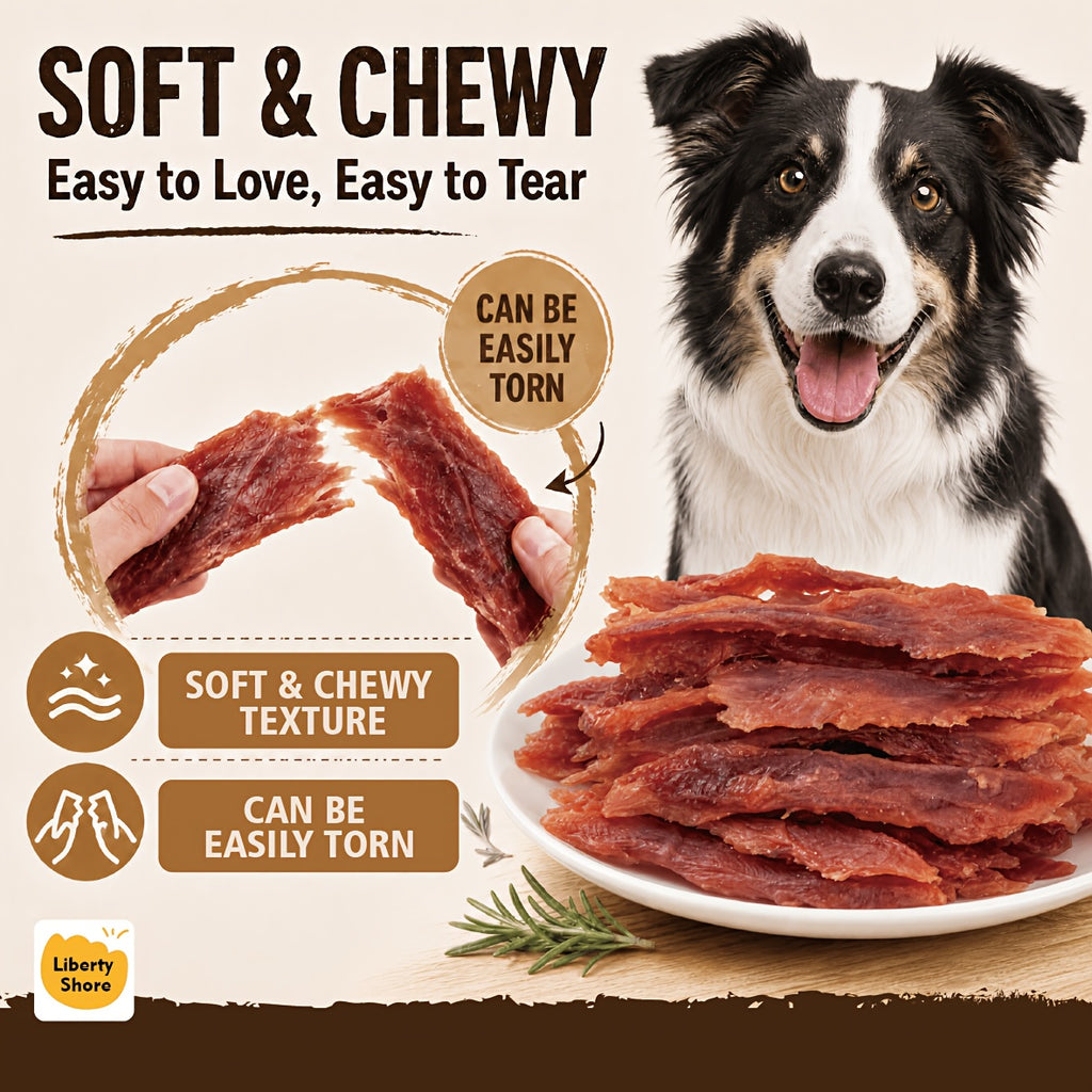 Dehydrated Duck Dog Treats, 300g or 900g Duck Jerky Strips for Small and Large Dogs, Meat Snack Sticks for Training Rewards and Daily Treat Time