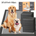 Charcoal Puppy Pads for Odor Control, Extra Large 28 x 34 Inch Disposable Dog Pee Pads with Leak-Proof Design for Indoor Potty Training