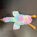 Tie Dye Plush Pet Toy 50cm, Multicolor Washable Companion with Embroidered Eyes for Dogs and Cats, Supervised Gentle Indoor Play and Pet Gifts