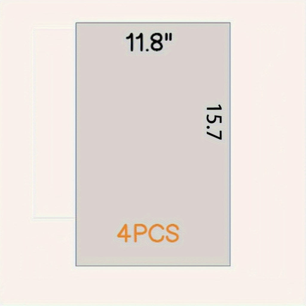 Clear Cat Scratch Protector 4-Pack, Waterproof PVC Furniture Protection Film for Indoor Sofas and Recliners, Transparent Double-Sided Scratch Shields