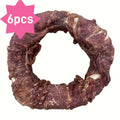Donut Dog Treats with Chicken or Duck Meat Wrap, Ring-Shaped Snacks in 6-Piece or Two-Pack Options for Supervised Rewards and Everyday Treat Time