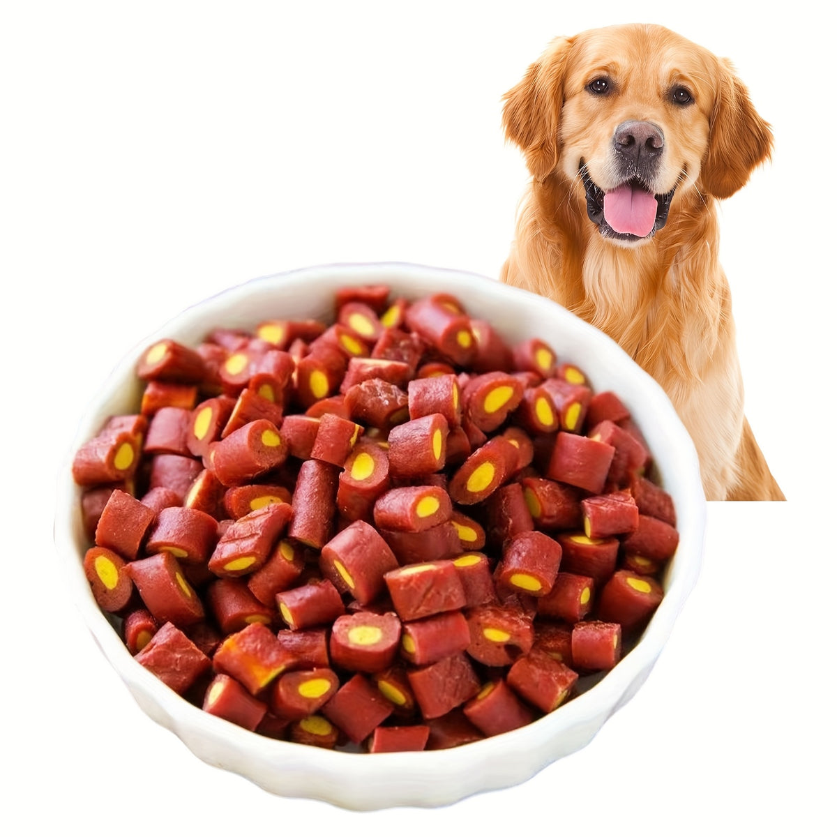 Beef and Egg Yolk Dog Treats, 150g / 5.29oz Cube Snacks for Supervised Training Rewards, Everyday Treat Breaks and Dog Lover Gift Baskets