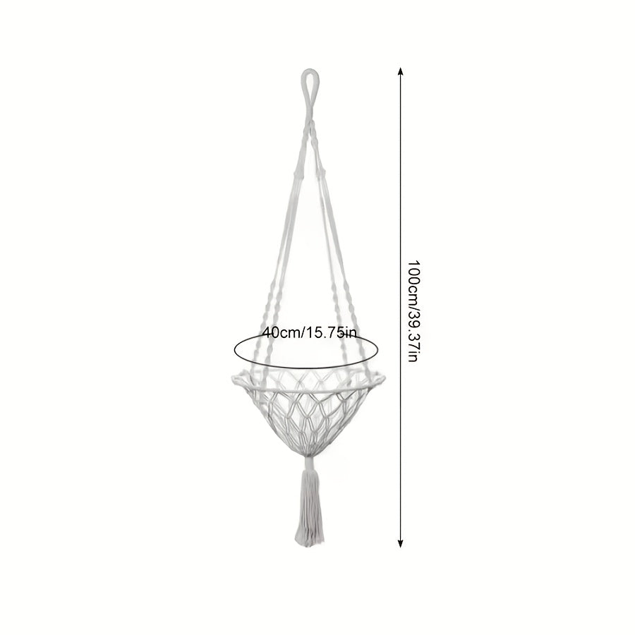 Woven Cat Hammock Bed, Semi-Enclosed Vinyl Hanging Basket for All-Season Lounging, Portable Beige Cat Resting Spot for Small Spaces