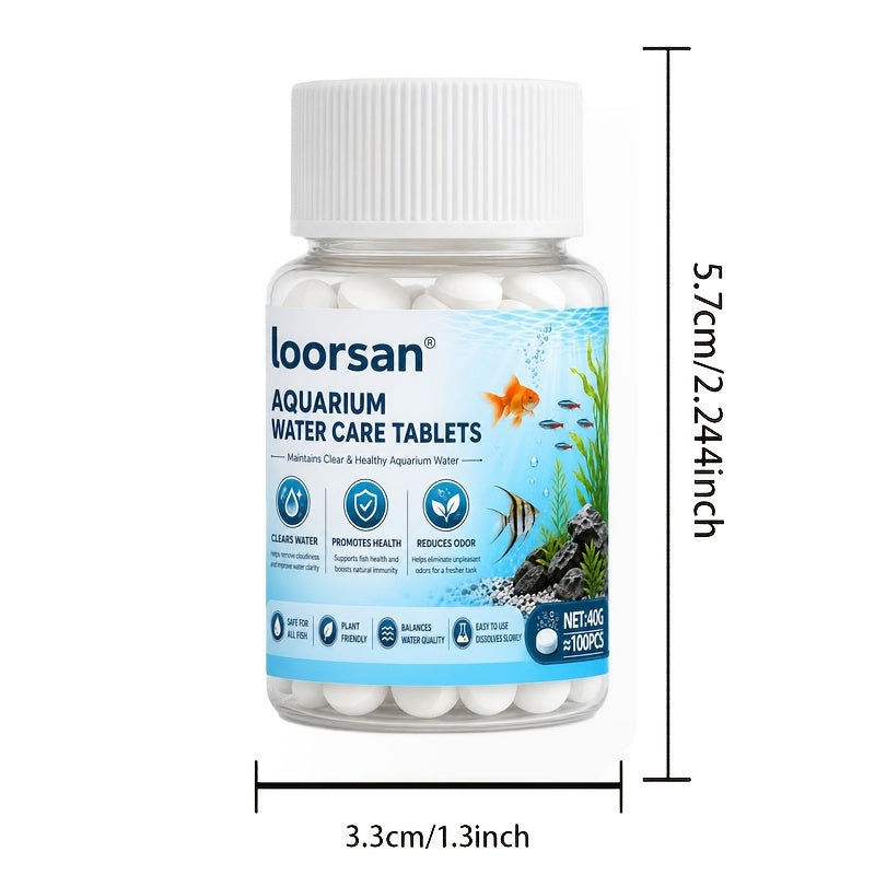 Aquarium Water Purifying Tablets, 40g White Option for Home Fish Tank Care, Aquarium Maintenance Supplies for Fish-Keeping Households