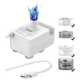 Dog Water Fountain Replacement Pump for NPET DF10 and DF30 Models, White Spare Water Pump Component for Compatible Pet Drinking Fountain Maintenance