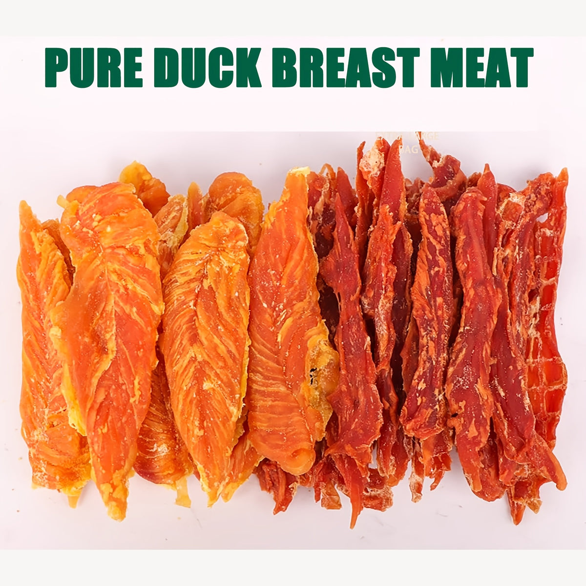 Chicken and Duck Jerky Dog Treats Mixed Pack, Air-Dried Breast Meat Strips for Supervised Training Rewards and Everyday Snack Time