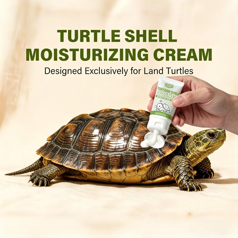 Tortoise Shell Care Cream in Squeeze Tube, 1.01 oz Shell Gloss Paste for Land Tortoise Owners and Routine External Reptile Care Supplies