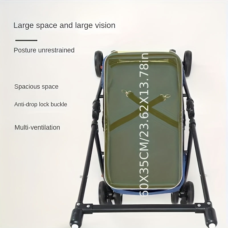 Small Pet Stroller for Dogs and Cats, Lightweight Foldable Travel Pushchair for Outdoor Walks and Everyday Outings, Black or Grey