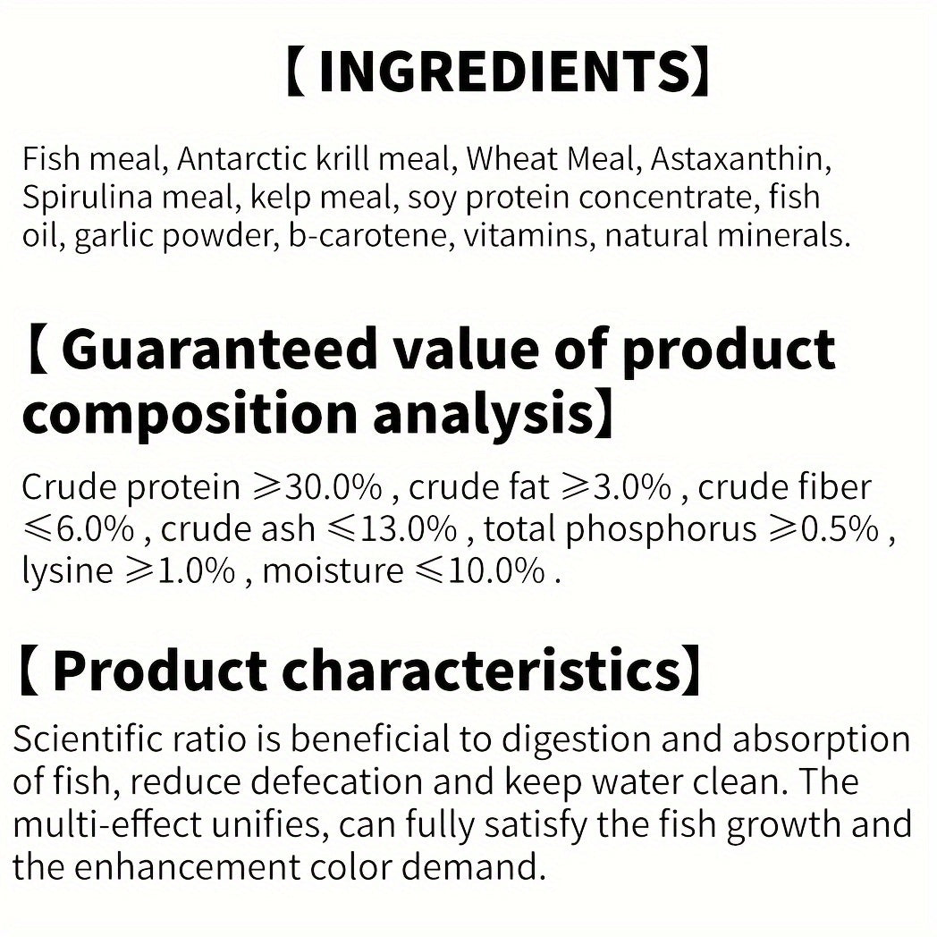 Goldfish Food Pellets 950g / 33.51 oz, Colored Granular Aquarium Fish Feed for Home Fish Tanks and Fish Keeper Feeding Routines