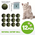 Natural Catnip Balls 12 Pack, 1.18-Inch Pressed Catnip Toy Balls for Supervised Indoor Cat Play, Multi-Cat Households and Cat Lover Gift Baskets
