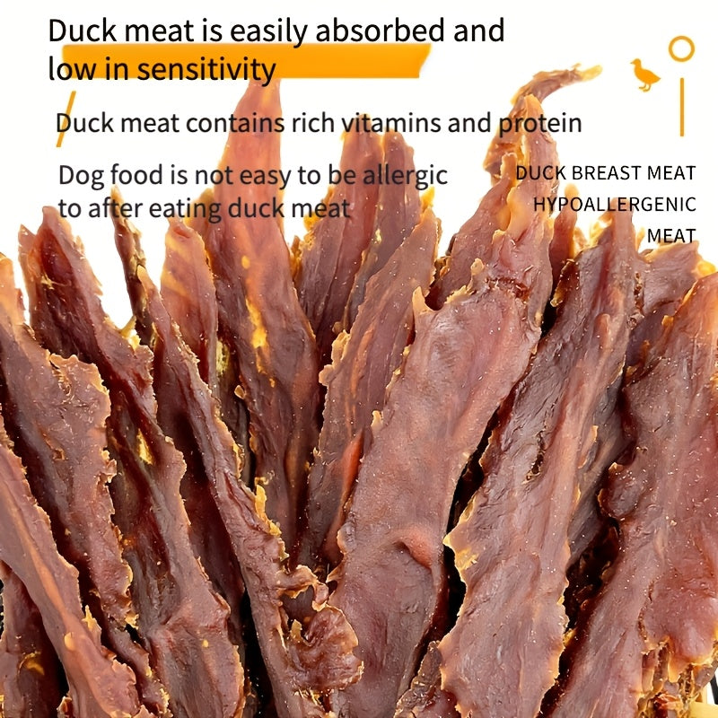 Chicken Breast Jerky Dog Treats with Duck Breast Option, 150g or Chicken Two-Pack Choices for Supervised Training Rewards and Daily Snacks