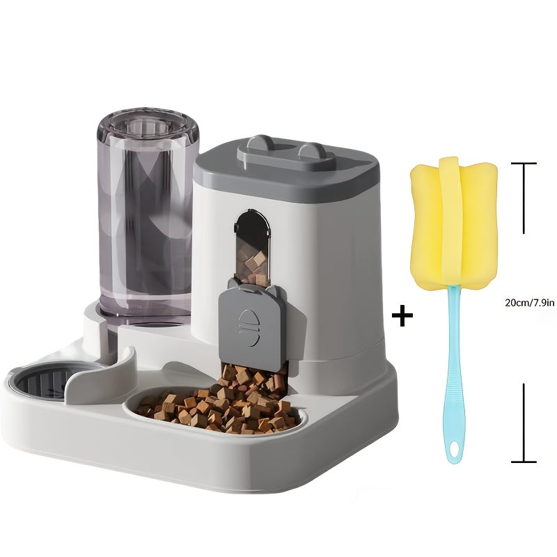 Cat Feeding Station with Food and Water Dispenser Options, Colorful Pet Feeder or Rolling Ball Slow Feeder Bowl for Everyday Indoor Meals