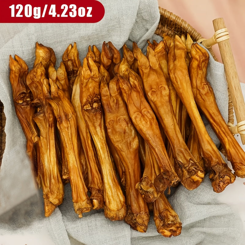 Lamb Trotter Dog Chew, Air-Dried Sheep Hooves for Supervised Chewing Sessions, Animal-Based Treat for At-Home Dog Enrichment