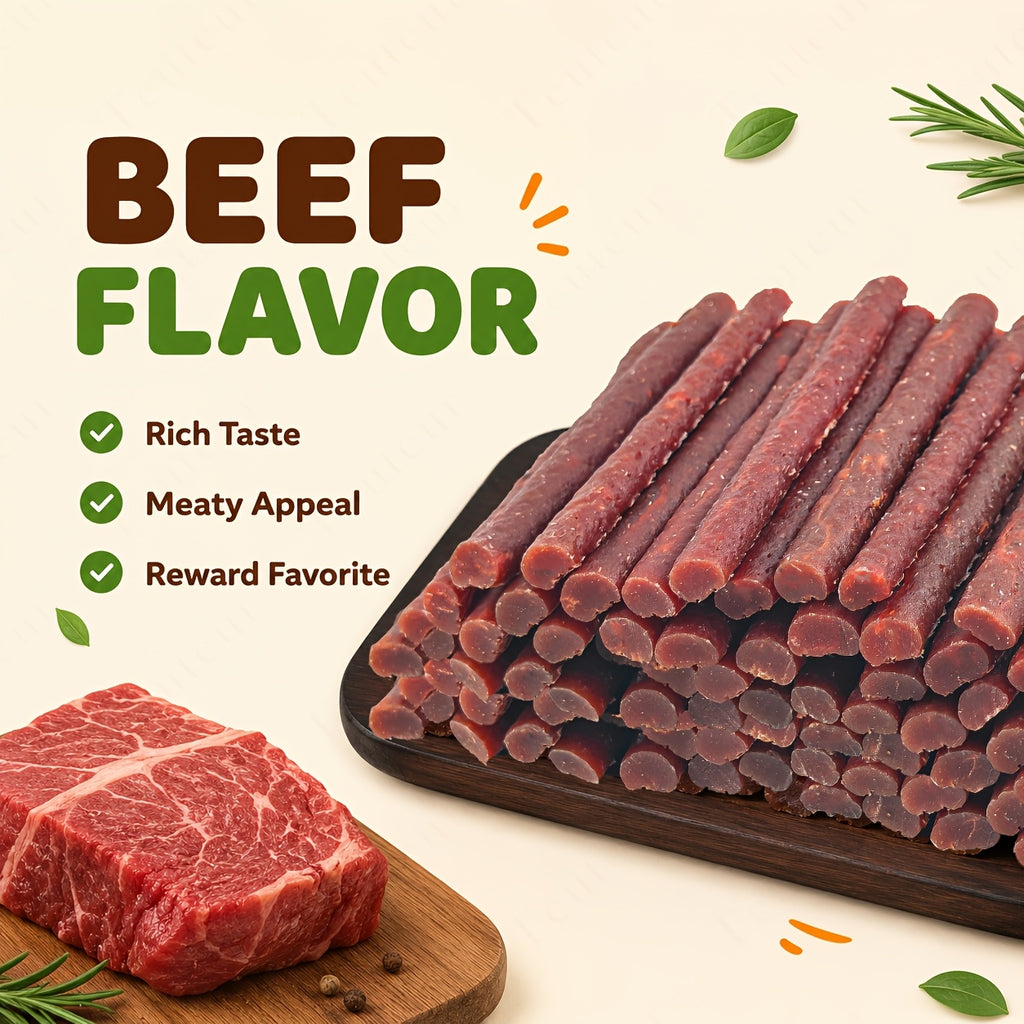 Mixed Dog Treat Combo Packs with Chicken and Duck, Beef Stick and Skewer Options, Different Pack Sizes for Supervised Rewards and Snack Time
