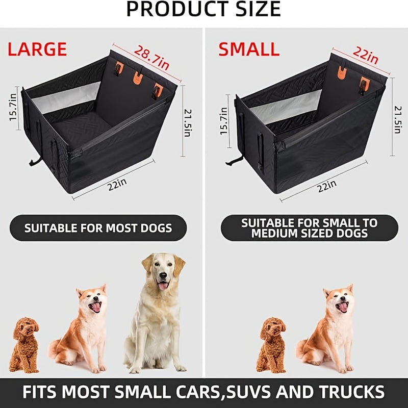 Dog Car Travel Bed for Back Seats, Non-Slip Rear Seat Extender with 22in or 29in Options for Small to Large Dogs, Cars, SUVs and Trucks