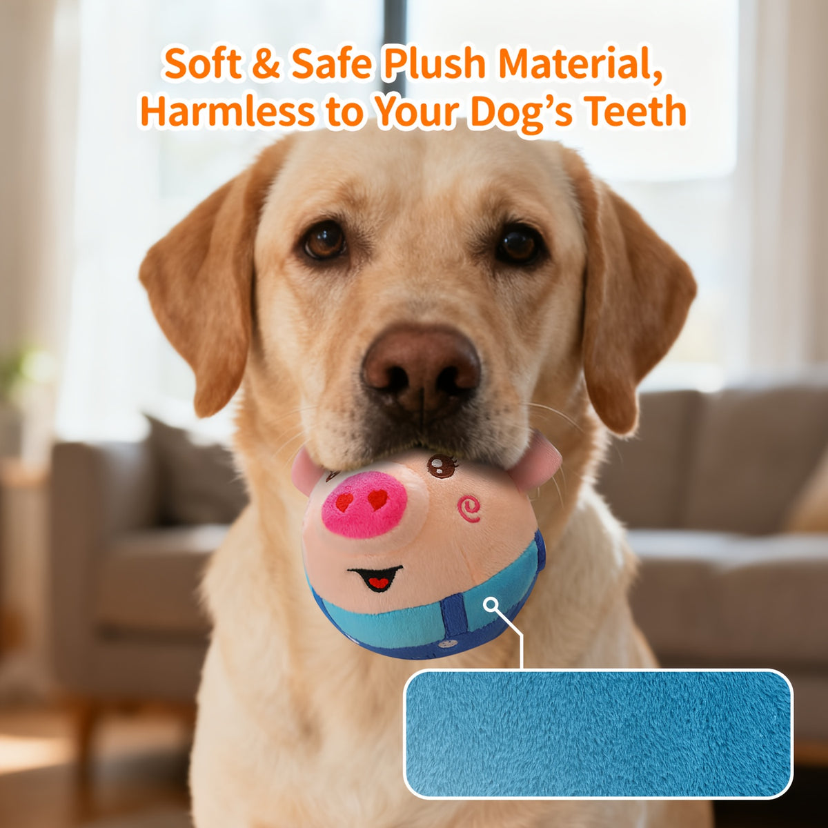 Talking Dog Ball Toy with Singing Sounds, Spherical Pet Play Toy in Red or Blue for Supervised Interactive Sessions and Dog Owner Gifts