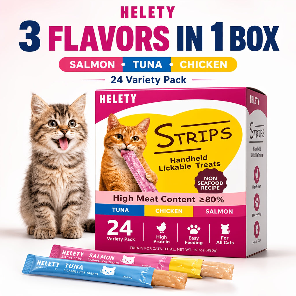 Lickable Cat Treat Sticks, Creamy Squeezable Cat Puree Snacks for Hand Feeding and Food Topping, Multi-Pack and Chicken or Squab 1lb Options