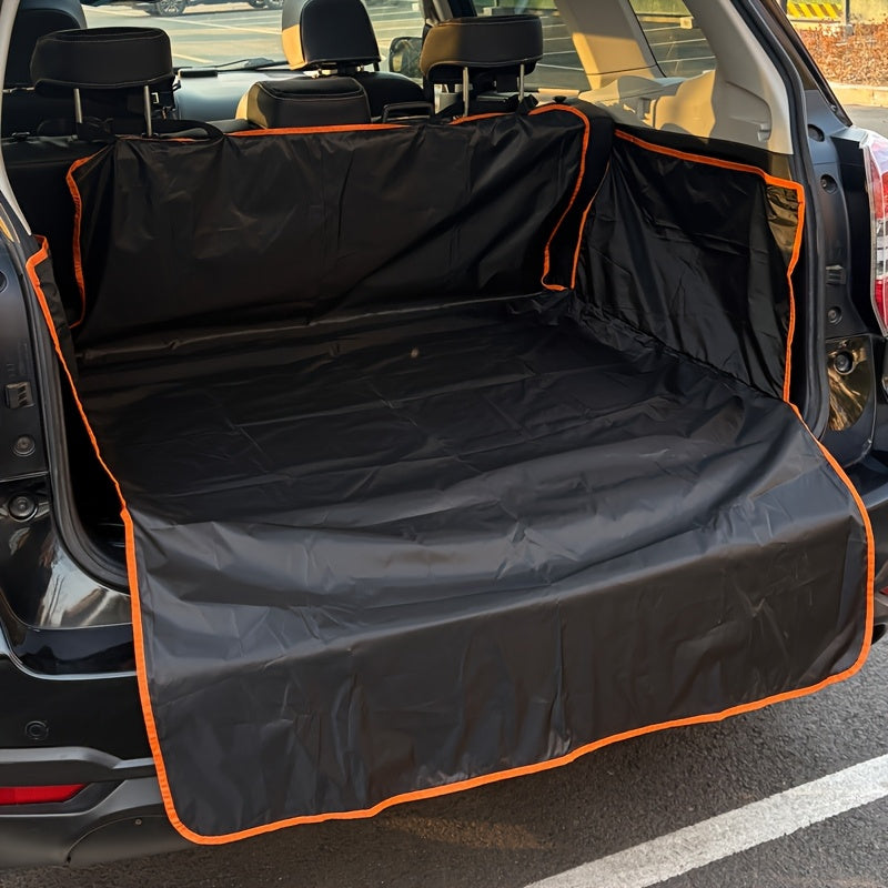 Dog Trunk Cover for Cars, SUVs and Trucks, Durable Anti-Slip Pet Cargo Liner with Two Hooks, Rear Interior Mat for Everyday Travel and Outdoor Trips