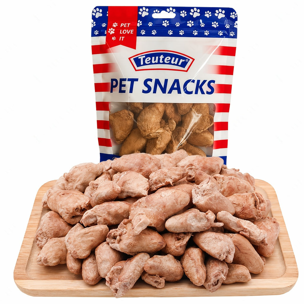 Dog Training Treats with Beef Jerky and Tendon Options, Chicken Heart or Chicken and Duck Jerky Selections for Everyday Rewards and Supervised Snack Time