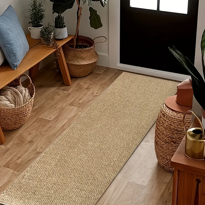 Sisal Cat Scratching Mat for Indoor Cats, Horizontal Floor Scratcher Rug with Non-Slip Low-Profile Design for Couch and Carpet Areas