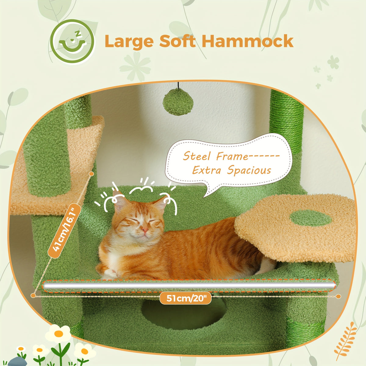 Cat Tree with Eight Levels, 72 Inch Indoor Cat Tower with Spacious Condo, Sisal Scratching Posts, Padded Perches and Basket for Rest and Play