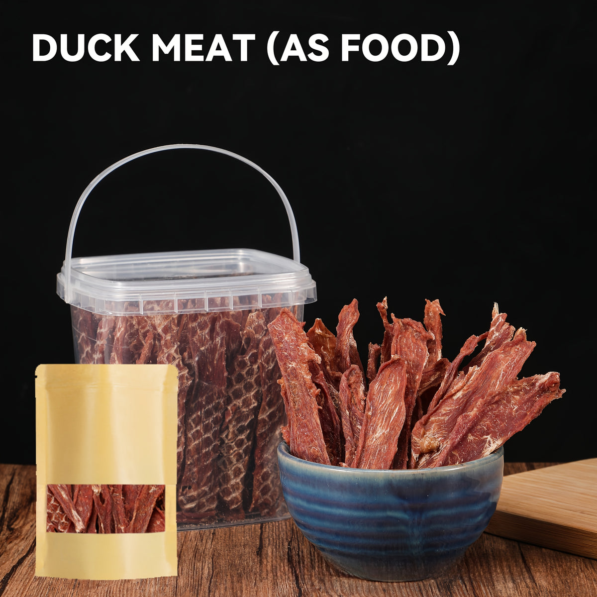 Duck Dog Training Snacks with Jerky and Reward Bite Options, Chewy Treats for Supervised Daily Rewards, Walks, Camping and Travel