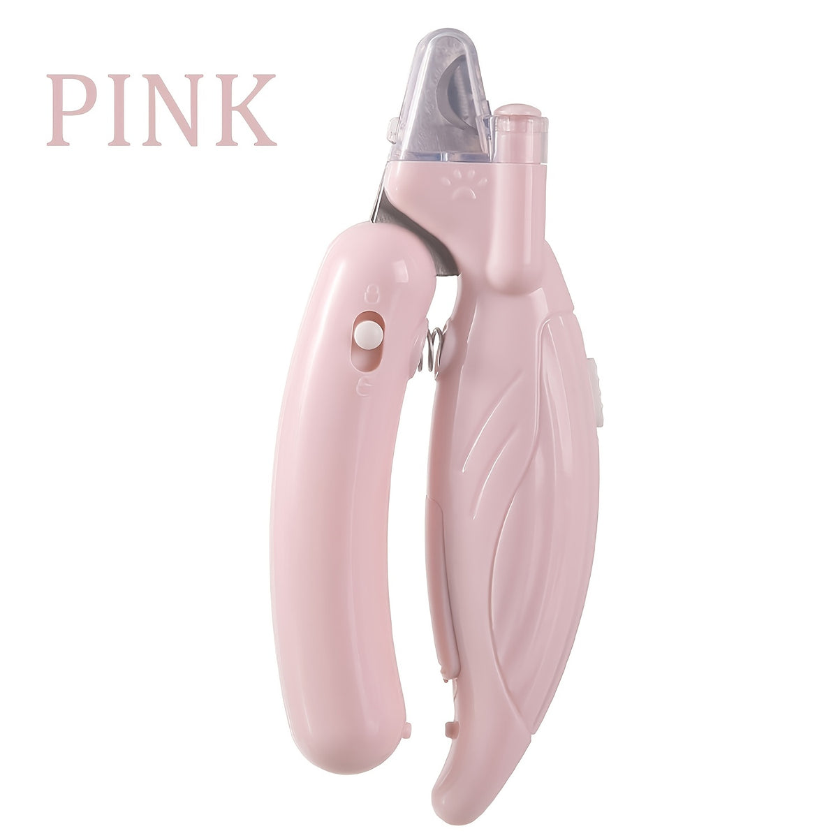 Dog and Cat Nail Clippers with LED Light, Safety Lock and Protective Cover for At-Home Pet Claw Trimming and Daily Grooming, Green or Pink