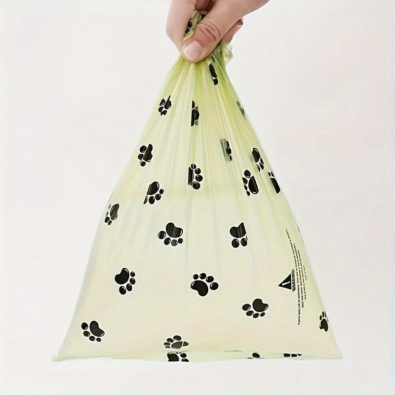 Dog Poop Bag Refills 360 Count, 24 Rolls of Thick Green Paw Print Pet Waste Bags, Easy-Tear Cleanup Supplies for Daily Walks, Park Trips and Travel