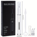 Electric Pet Tooth Cleaner for Dogs and Cats, USB Rechargeable Oral Care Kit with Sonic and Manual Modes, White Dental Cleaning Tool