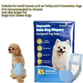 Absorbent Disposable Dog Diapers 50 Pack, Male and Female Style Options in XS to L for Puppies, Senior Dogs and Everyday Accident Care