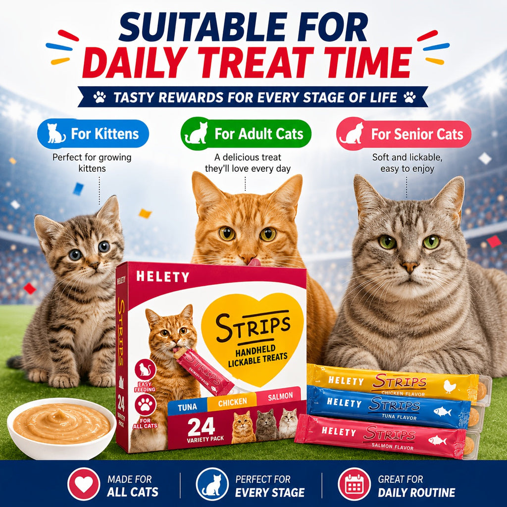 Lickable Cat Treat Sticks, Creamy Squeezable Cat Puree Snacks for Hand Feeding and Food Topping, Multi-Pack and Chicken or Squab 1lb Options