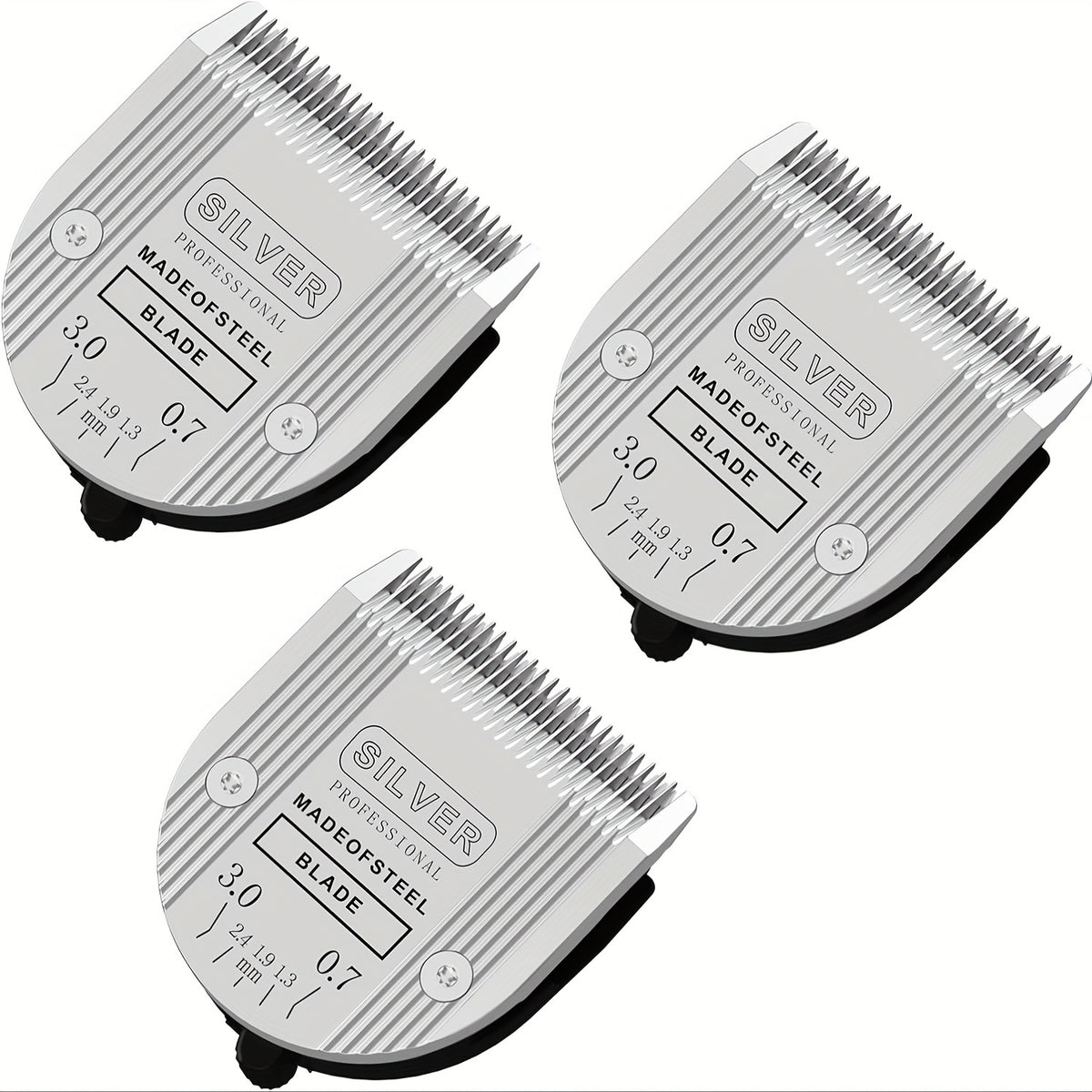 5-in-1 Dog Clipper Replacement Blades Compatible with Bravura, Chromado, Creativa and Figura Clippers, 1 or 3 Piece Grooming Blade Options