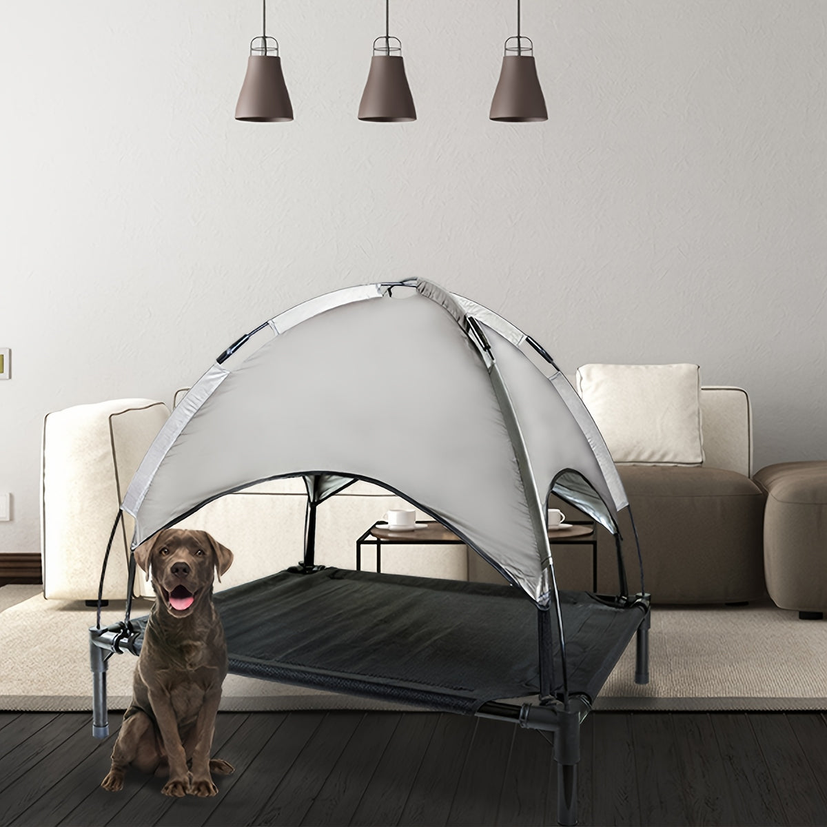 Outdoor Pet Tent for Cats and Dogs, Portable Breathable Pet House in Medium or Large for Supervised Backyard Rest, Camping and Everyday Outdoor Outings