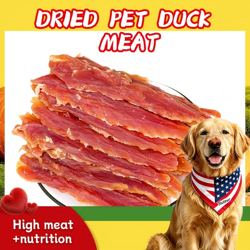 Duck Jerky Dog Treats Twin Packs, 80g Duck Strips or 106g Chicken and Duck Jerky Options for Supervised Training Rewards and Everyday Snack Breaks