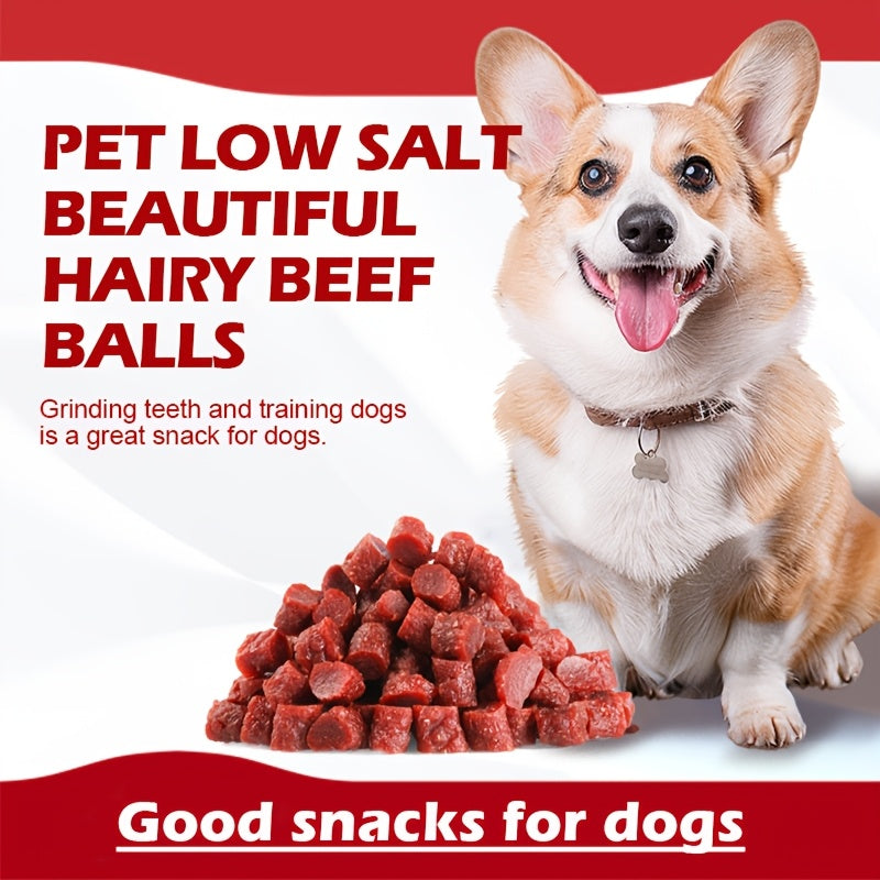 Beef Cube Dog Training Treats, 155g Chewy Meat Reward Bites for Supervised Practice, Everyday Snack Breaks and Dog Lover Gift Baskets