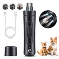 Pet Nail Grinder F3 with 3 LED Lights, Electric Dog and Cat Nail File with Diamond Grinding Head and Protective Sleeve for Home Grooming