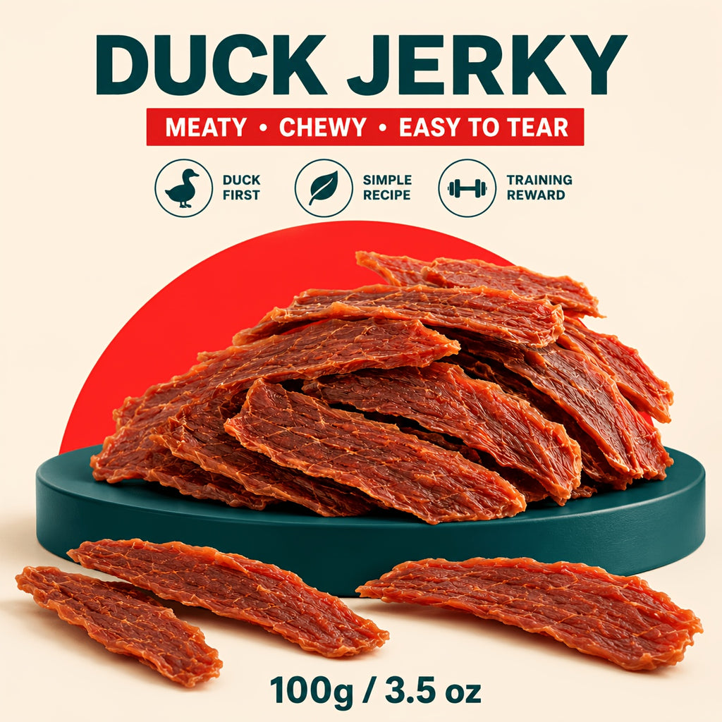 Duck Jerky Training Rewards for Dogs, Easy-to-Tear Chewy Duck Strips for Small, Medium and Large Dogs, Daily Snacks in Multiple Pack Options