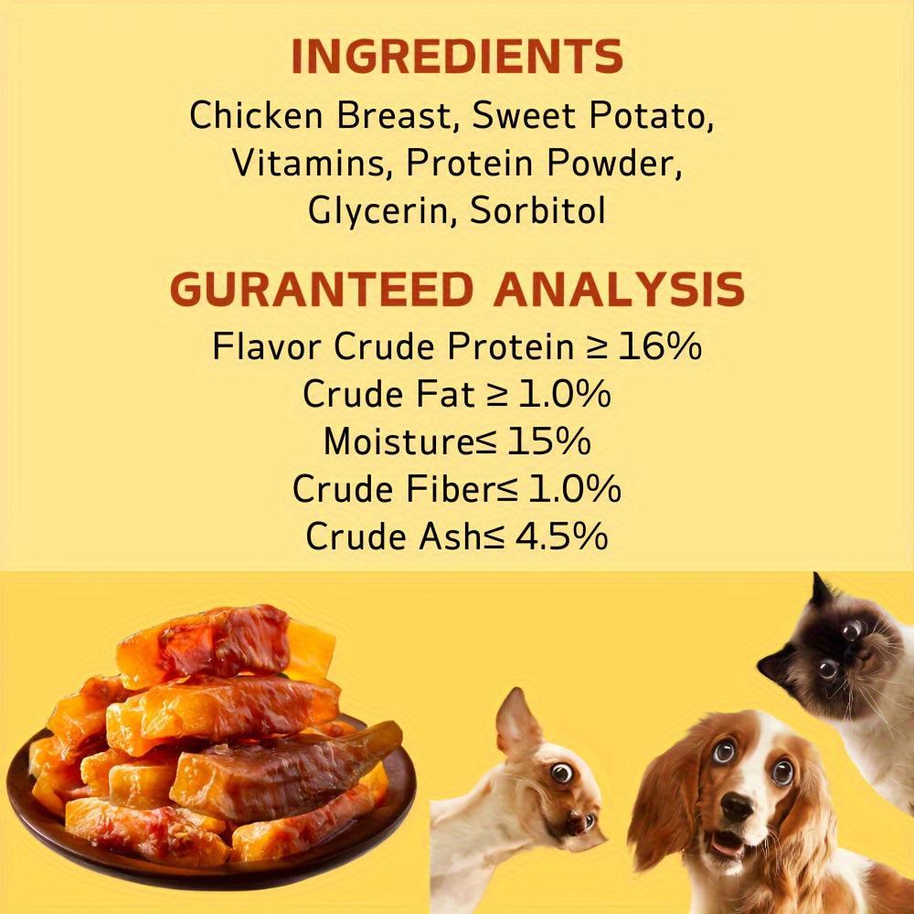 Chicken Wrapped Sweet Potato Dog Chew Sticks, 200g or 400g Pet Treats for Small, Medium and Large Dogs, Everyday Snack and Training Reward