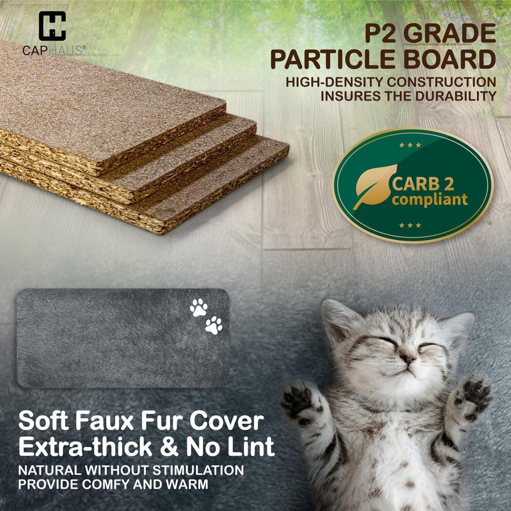 Cat Tree for Large Indoor Cats, 74 Inch Multi-Level Tower with Widened Perch, Sisal Scratching Posts, Tunnel, Basket, Condo and Wand Toy, Smoky Grey